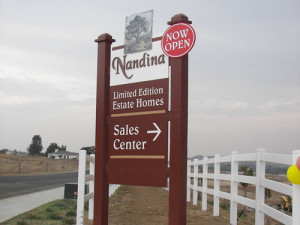 Community Marketing Sign Post & Panel Monument