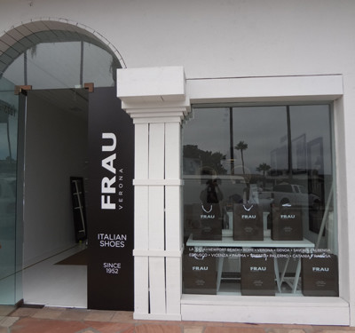 Frau Newport Beach: Exterior Business Decal by Focal Point Signs & Imaging Costa Mesa