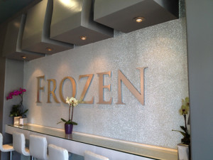 Frozen Garden Grove: Dimensional PVC Brushed Aluminum Laminate by Focal Point Costa Mesa