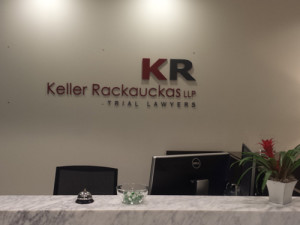 Keller Rackouckas Irvine: Custom Lobby Sign by Focal Point Costa Mesa