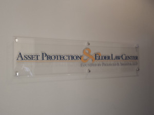 Asset Protection: Acrylic Backing W/ Dimensional Acrylic Lettering & Vinyl by Focal Point Costa Mesa