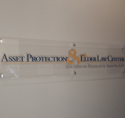 Asset Protection: Acrylic Backing W/ Dimensional Acrylic Lettering & Vinyl by Focal Point Costa Mesa