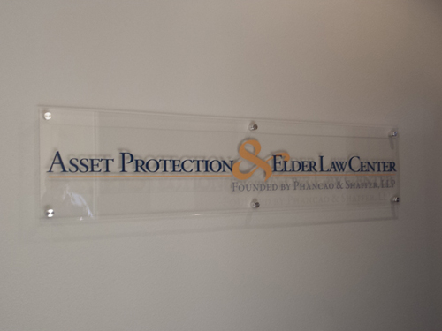 Asset Protection: Acrylic Backing W/ Dimensional Acrylic Lettering & Vinyl by Focal Point Costa Mesa