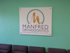 Manfred Custom Business Lobby Sign by Focal Point Signs Orange County