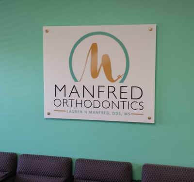 Manfred Custom Business Lobby Sign by Focal Point Signs Orange County