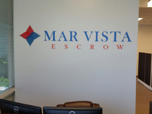 Mar Vista Custom Interior Business Lobby Sign by Focal Point Signs Orange County