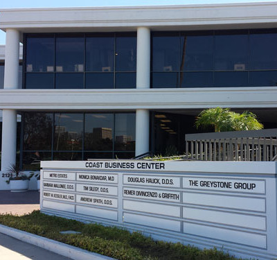 Coast Business Center Long Beach: Redesigned Monument sign by Focal Point Signs Costa Mesa