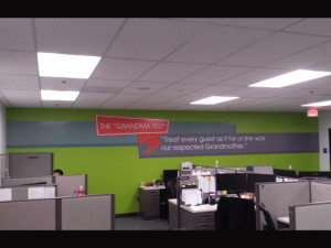 Custom Interior Business Wall Mural for On Location Branding Santa Ana CA Peoples Bank by Focal Point Signs