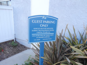 Guest Parking Only Community Association Signage