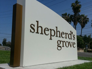 Custom Built Monument Sign orange county by focal point signs