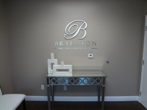 Bryenton Newport: Brushed Alum Lobby Sign by Focal Point Costa Mesa