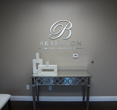 Bryenton Newport: Brushed Alum Lobby Sign by Focal Point Costa Mesa