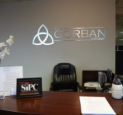 Corban Anaheim: Custom Brushed Silver Face dimensional lettering by Focal Point Costa Mesa