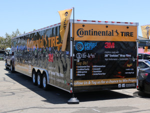 Continental Tire Orange County: Printed Vinyl Truck Wrap For Display by Focal Point Costa Mesa