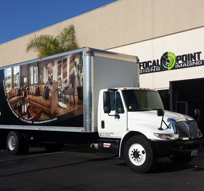 Ambrosia Interior Design Full Panel Truck Wrap