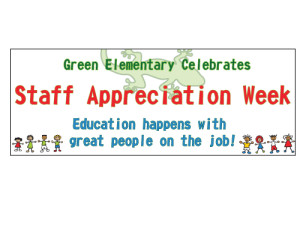 School Donated Banner for Green Elementary Appreciation Week by Focal Point Signs