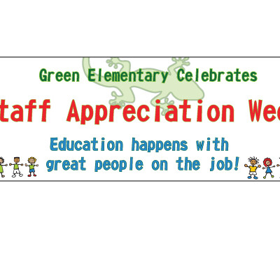 School Donated Banner for Green Elementary Appreciation Week by Focal Point Signs