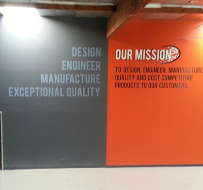 Custom Interior Business Decal Wall Vinyl Orange County