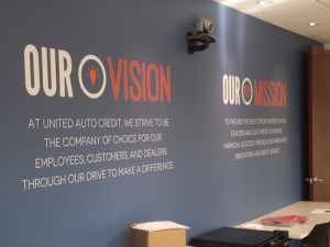 Custom Wall Mural Vinyl Lettering Branding Costa Mesa