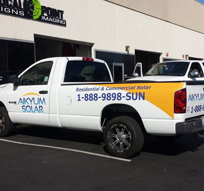 Akyum Solar: Custom Car/Truck Wrap by Focal Point Signs & Imaging Costa Mesa