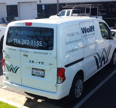 Custom Business Vehicle wrap design orange county