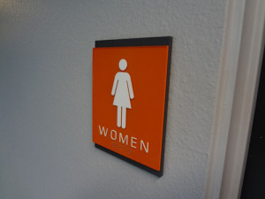 Custom Interior ADA Bathroom Sign by Focal Point Signs & Imaging Costa Mesa