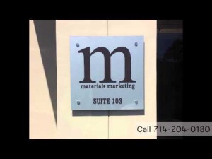 Exterior/Interior Business Signage for Materials Marketing by Focal Point Signs & Imaging Costa Mesa