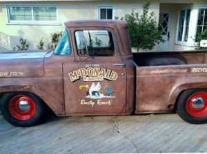 McDonald Farms Hand painted truck by Focal Point Signs & Imaging 714-204-0180
