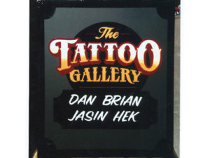 The Tattoo Gallery Hand painted Sign by Focal Point Signs & Imaging 714-204-0180